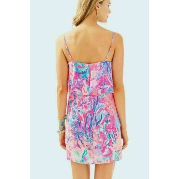 Lilly Pulitzer Whimsyfairy Summer Prairie Nautical Pascha Pink Twee Lexi Dress S - Picture 7 of 16
